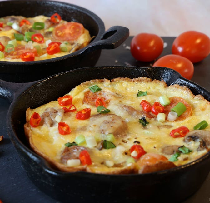 Vegetariška frittata su daržovėmis ir sūriu