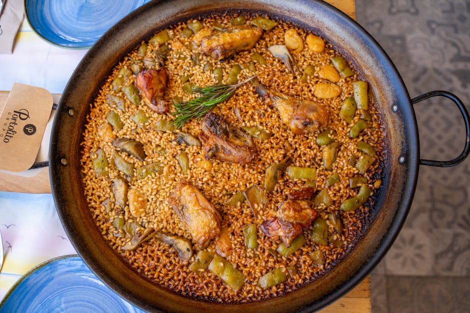 Vegetariška paella su daržovėmis